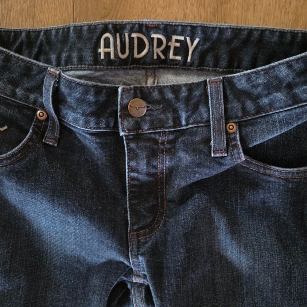 Kimes Ranch Audrey Jeans Womens Dark Wash Mid Rise Bootcut Denim 2/36 - Picture 6 of 6